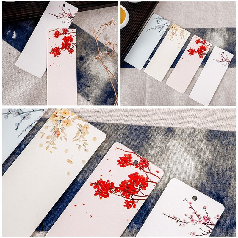 Bookmark Paper Blossom Floral Set Image 2